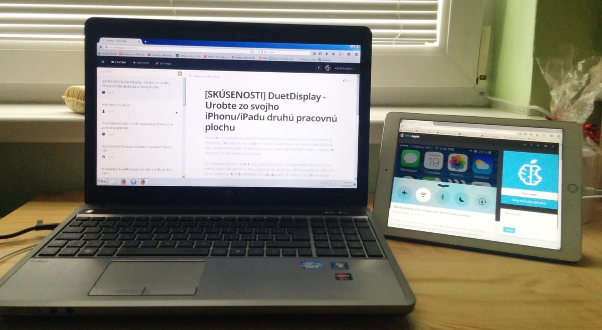 [SKÚSENOSTI] DuetDisplay - Urobte zo svojho iPhonu/iPadu druhú pracovnú plochu