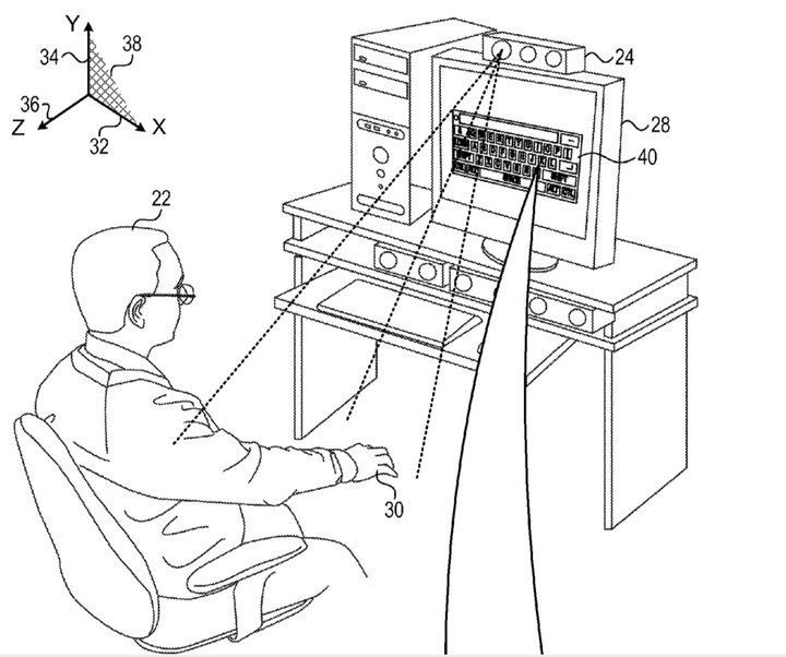 Apple si zaregistroval patent spoločnosti PrimeSense pre 3D virtuálnu klávesnicu, ktorá umožní písať priamo vo vzduchu