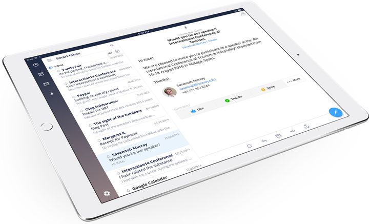 Obľúbený e-mailový klient Spark teraz aj na iPad ZDARMA